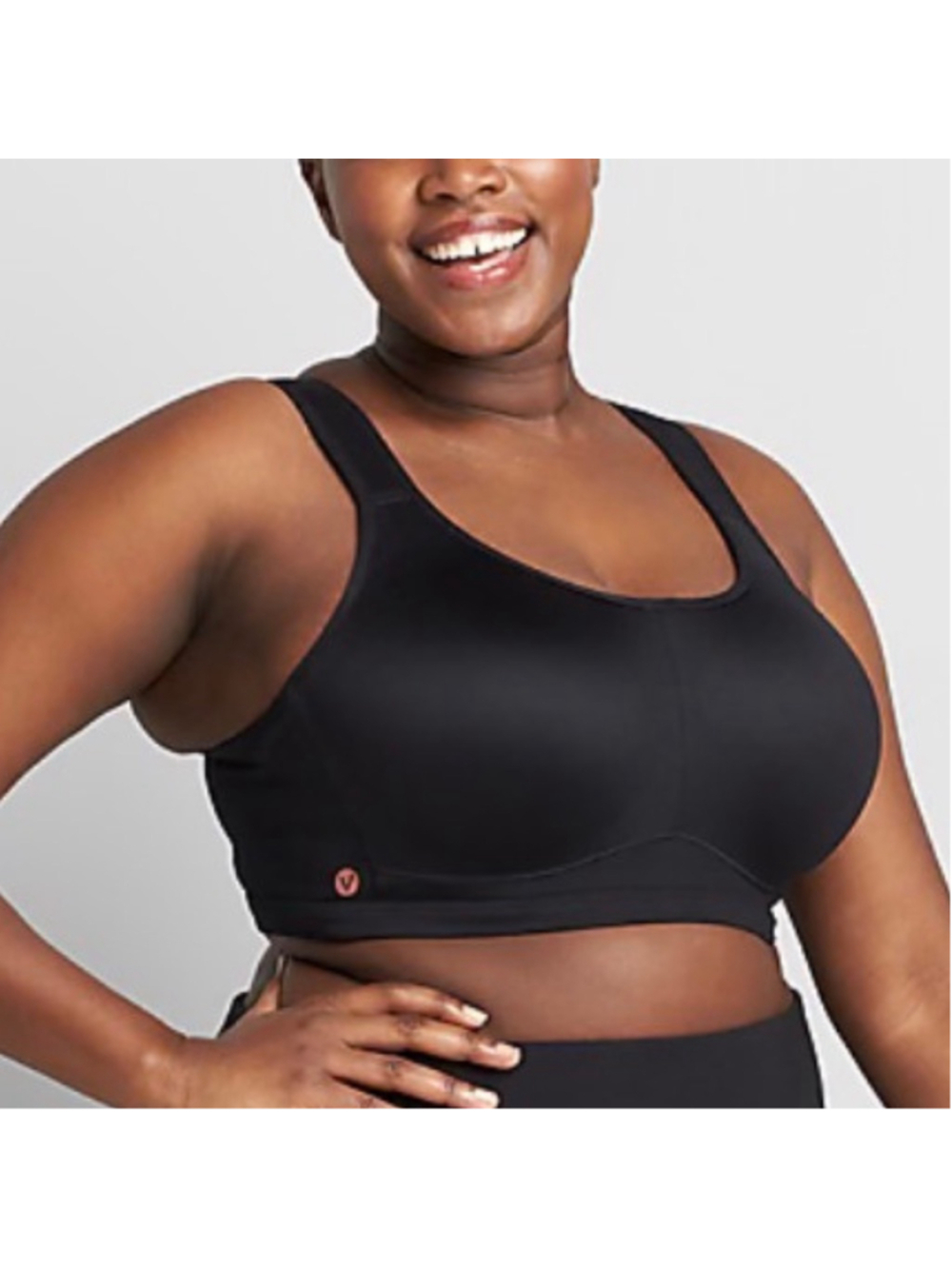 LIVI High-Impact Wicking Underwire Sports Bra Women’s Size 52DD Black Underwire